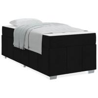 Bedframe met matras Zwart 120 x 190 cm Stof - thumbnail