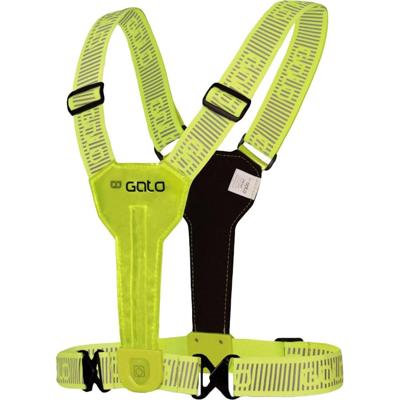 Outwet Gato vest ultra led usb one size neon geel