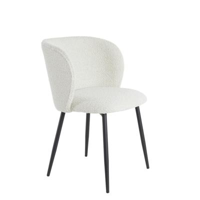 Light & Living Eetkamerstoel 'Elyna' Bouclé, kleur Lichtbeige