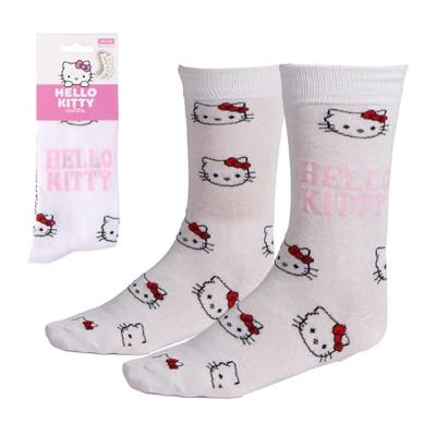 Sanrio Socks Hello Kitty Face White 36-43