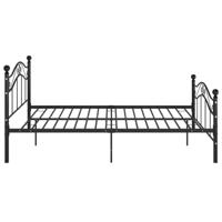 Bedframe metaal zwart 120x200 cm - thumbnail