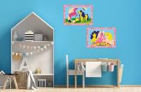 Ravensburger creart schilderen op nummer - springende pony&apos;s - thumbnail