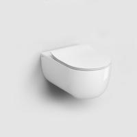 Wandcloset Clou Hammock Randloos 56 cm Inclusief Dunne Zitting met Deksel Softclose Glans Wit Clou - thumbnail