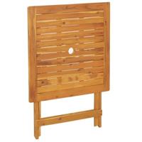 3-delige Bistroset poly rattan en massief hout zwart - thumbnail