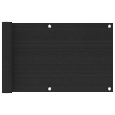 VidaXL Balkonscherm 75x500 cm hdpe antracietkleurig VidaXL Balkonscherm 75x500 cm hdpe antracietkleurig
