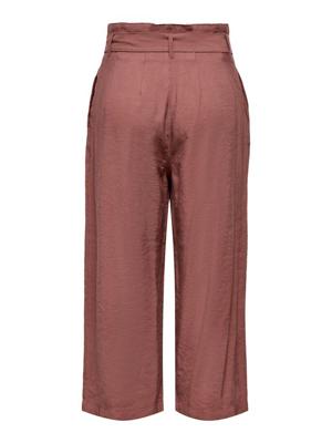 ONLY cropped high waist wide leg culotte ONLAMINTA-ARIS roodbruin ONLY cropped high waist wide leg culotte ONLAMINTA-ARIS roodbruin