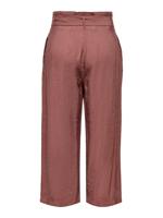 ONLY cropped high waist wide leg culotte ONLAMINTA-ARIS roodbruin - thumbnail