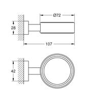 Houder GROHE Essentials Cube - thumbnail