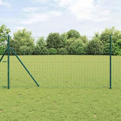 VidaXL Hek met paal groen 1 x 10 m staal
