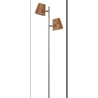 ETH VloerlampDaan bruin met rotan kappen - 05-VL8009-02 - thumbnail