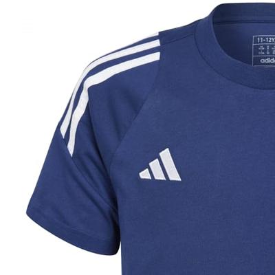 adidas Tiro 24 Sweat T-Shirt Kids Donkerblauw Wit adidas Tiro 24 Sweat T-Shirt Kids Donkerblauw Wit