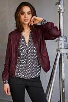 Helena Hart Bomba Biker 7629 Jackets Wine - thumbnail