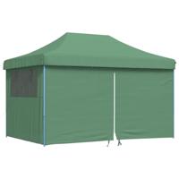 Partytent inklapbaar pop-up met 4 zijwanden groen - thumbnail