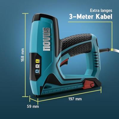 Novus Tools 031-0369 Elektrisch nietpistool Type niet Type 37, Type 53 Lengte nieten 6 - 14 mm