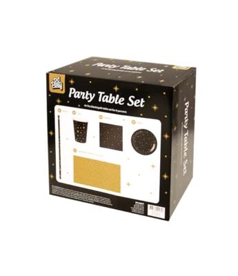 Tafelgerei Decoratieset Zwart/Goud