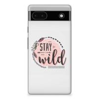 Google Pixel 6A Telefoonhoesje met Naam Boho Stay Wild - thumbnail