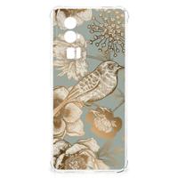 Case voor Xiaomi Poco F5 Pro Vintage Bird Flowers - thumbnail