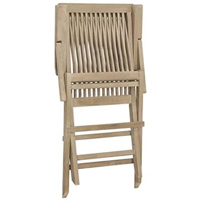 Tuinstoelen inklapbaar 2 st 56x61x89 cm massief teakhout grijs