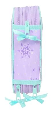 Driedubbele Pennenzak Frozen Spirit Lila 12,5 x 19,5 x 5,5 cm 37 Onderdelen