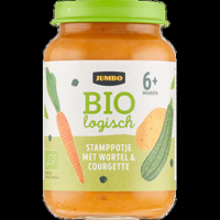 Jumbo Biologisch Stamppotje met Wortel & Courgette 6+ Maanden 190 g - thumbnail