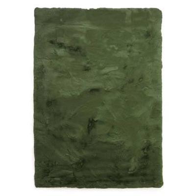 Tapeso Fluffy vloerkleed - Comfy Deluxe olijfgroen - 70x140 cm Tapeso Fluffy vloerkleed - Comfy Deluxe olijfgroen - 70x140 cm