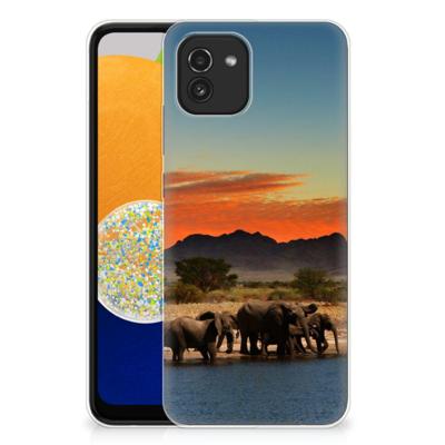 Samsung Galaxy A03 | TPU Hoesje | Olifanten