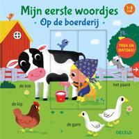 Deltas Mijn eerste woordjes kartonboek - op de boerderij (1-3 j.) - thumbnail