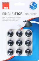 Cablehome Kabelhouder Zelfklevend 135347 Zwart 9 stuk(s) - thumbnail