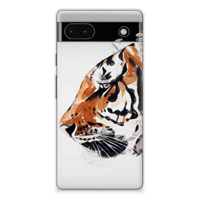 Smartphone hoesje Google Pixel 6A Watercolor Tiger
