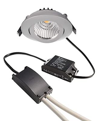 Deko Light 565356 Dione LED-inbouwlamp Energielabel: F (A - G) COB LED LED vast ingebouwd 8.50 W Zilver-grijs
