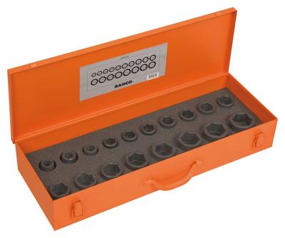 Bahco Slagdoppenset 3/4" | zeskant | inch-maten - 18-delig - koffer - K8901Z/18
