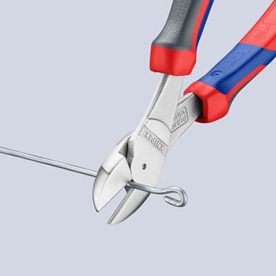 Knipex Kracht-zijsnijtang verchroomd met meer-componentengrepen 200 mm - 7405200 - thumbnail