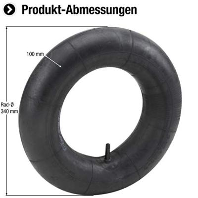 Metafranc Binnenband 340Mm Zwart W - WU0810910