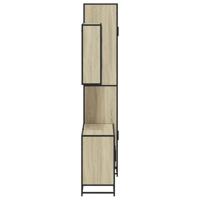 3-delige Badkamermeubelset bewerkt hout sonoma eikenkleurig - thumbnail