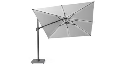 Zweefparasol Challenger T2 Glow 300x300 cm zonwering Platinum - Platinum Zweefparasol Challenger T2 Glow 300x300 cm zonwering Platinum - Platinum