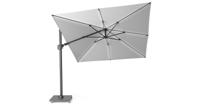 Zweefparasol Challenger T2 Glow 300x300 cm zonwering Platinum - Platinum - thumbnail