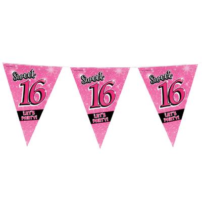 Paperdreams party vlag - sweet 16