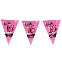 Paperdreams Party vlag - Sweet 16 - thumbnail