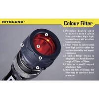 NiteCore NITNFR34 Kleurfilter MT25, MT26, SRT6 en zaklampen met een Ø 33 - 36 mm Rood - thumbnail