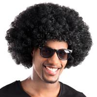 Boland Pruik afro zwart volwassen - thumbnail