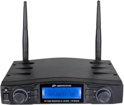 JB Systems HF-TWIN Dubbele draadloze microfoonontvanger JB Systems HF-TWIN Dubbele draadloze microfoonontvanger