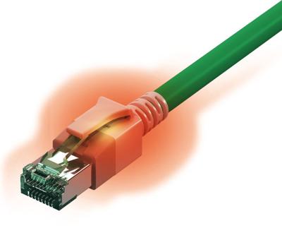EasyLan S/FTP DualBoot® LED Kabel Cat.6A (Class EA), LSOH, groen, 3 m