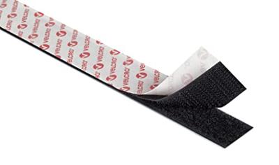Dubbelzijdig plakband Velcro Wit 20 mm x 5 m