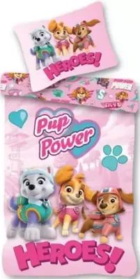 Paw Patrol Heroes! dekbedovertrek 140 x 200 cm - 70 x 90 cm Katoen Paw Patrol Heroes! dekbedovertrek 140 x 200 cm - 70 x 90 cm Katoen