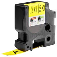 Labeltape DYMO IND RHINO S0718470 Vinyl Tapekleur: Geel Tekstkleur:Zwart 19 mm 5.5 m - thumbnail