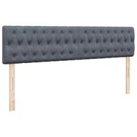 Ottoman bed met matras en LED's 180x200cm fluweel donkergrijs - thumbnail