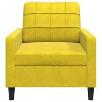 Fauteuil 60 cm fluweel geel - thumbnail