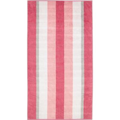 Cawö Cawo Noblesse Stripes Badlaken 80x150 altrosa