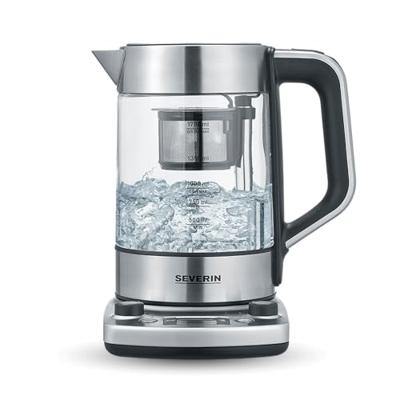 Severin 3422 Waterkoker Snoerloos, Oververhittingsbeveiliging Aantal/Volume: 1.7 l RVS (geborsteld) - thumbnail