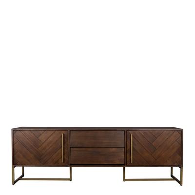 Dutchbone Tv-meubel 'Class' Antique Brass, 180 x 60cm, kleur Bruin